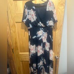 Floral high-low dress